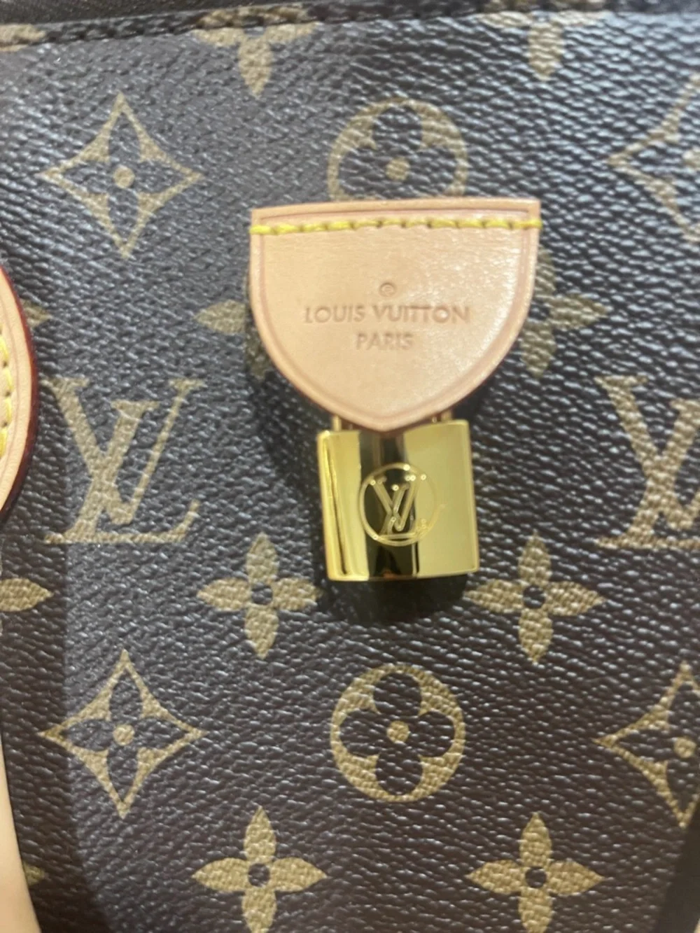 Louis Vuitton Brown Monogram Canvas Satchel with Natural Leather Handles - Picture 8 of 12